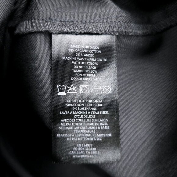 NWT PRANA Westside Jacket Charcoal Gray Canvas Organic Snap Men's Size MEDIUM - Picture 7 of 7